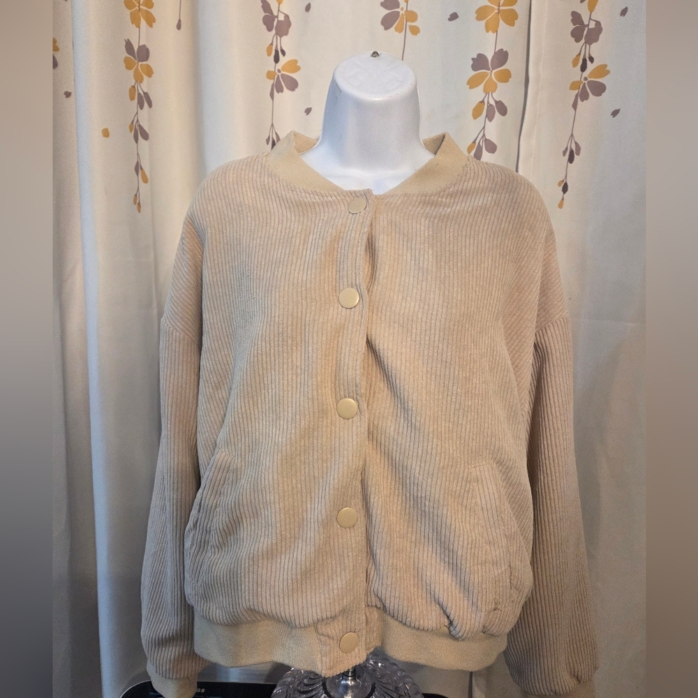 Stunning Cozy‎ Pink Republic Floral Tag Sherpa Jacket - Size Large